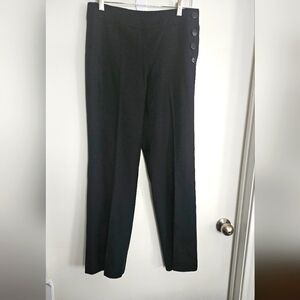 Banana Republic Stretch Wool Size 2 Navy Slacks 4 Button Closure Fully L…